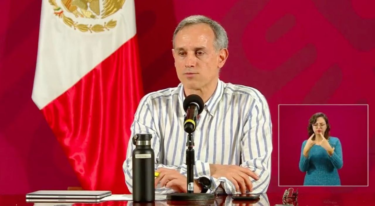 El subsecretario Hugo López-Gatell en rueda de prensa.