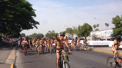 Rodada al desnudo en Guadalajara