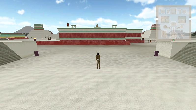 Videojuego hecho con base en las excavaciones del Templo Mayor. Foto: Captura de pantalla.