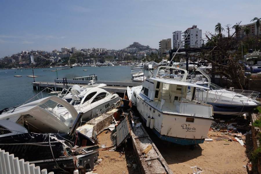 Daños en Acapulco tras el huracán Otis. Foto: Especial.