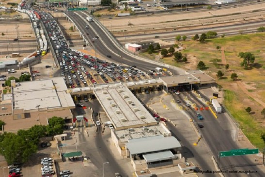 Cruce fronterizo Ciudad Juárez-El Paso. Foto: Especial.