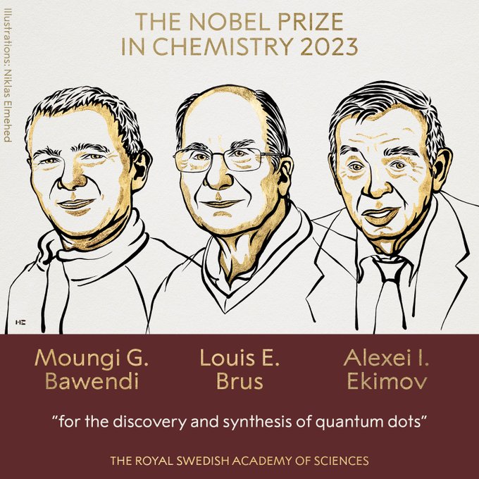 Premio Nobel de Química 2023. Foto: nobelprize.org