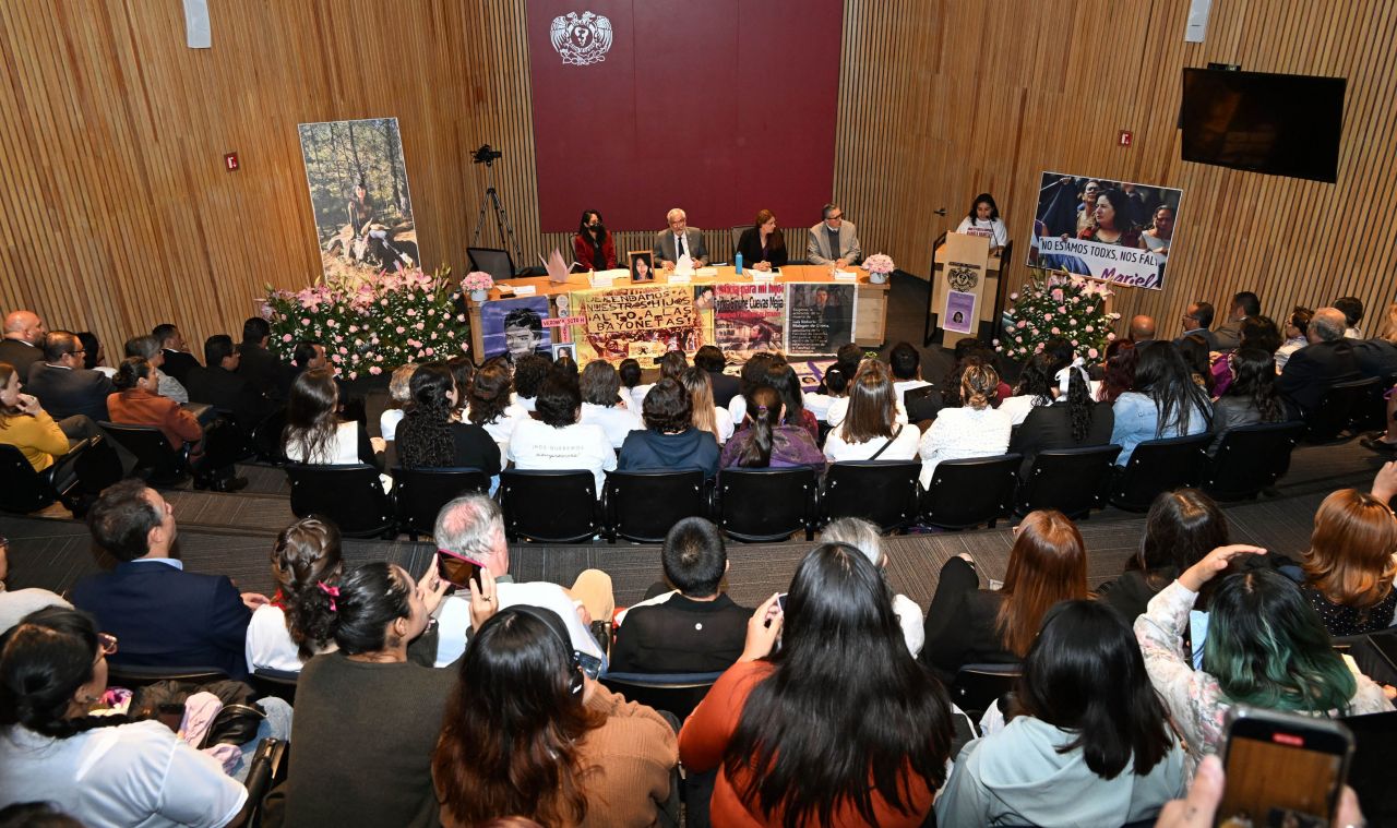 UNAM ofrece disculpa pública a familia de estudiante desaparecida. Foto: UNAM.